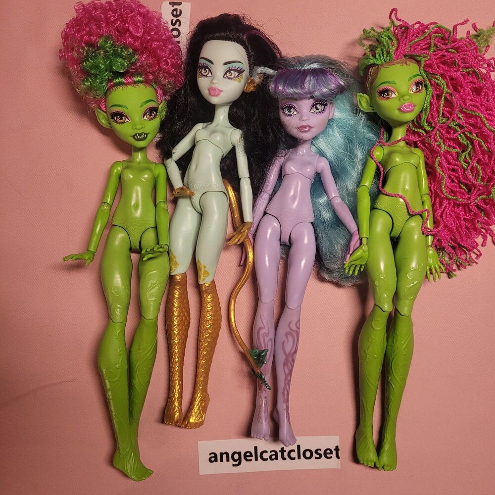 Monster High Doll Lot G3 Used Venus Twyla Jinafire Mattel Barbie Toys Creepover